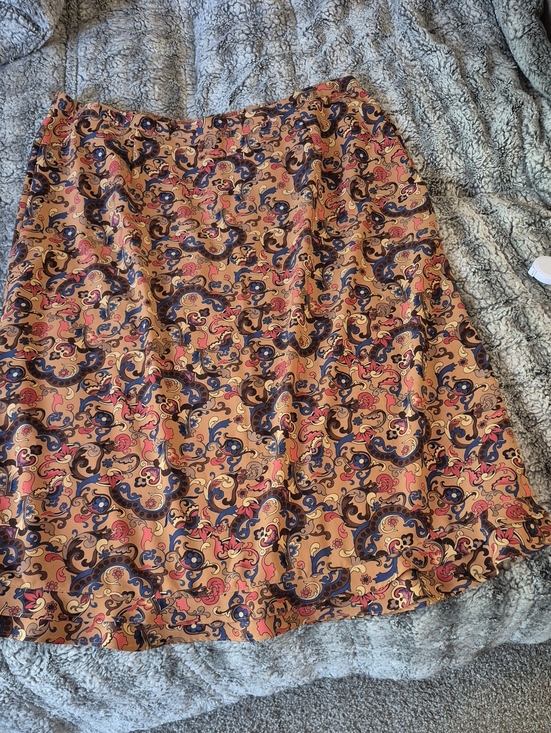 CJ Banks Dresses & Skirts - CJ Banks 🖤 Tan Paisley A-Line Skirt (831)